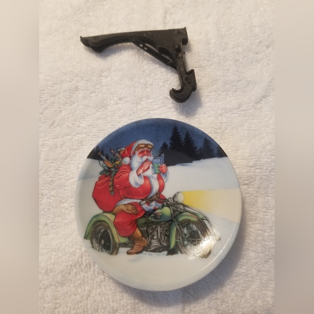 1992 Harley Davidson Limited Edition Mini plate Christmas ornament